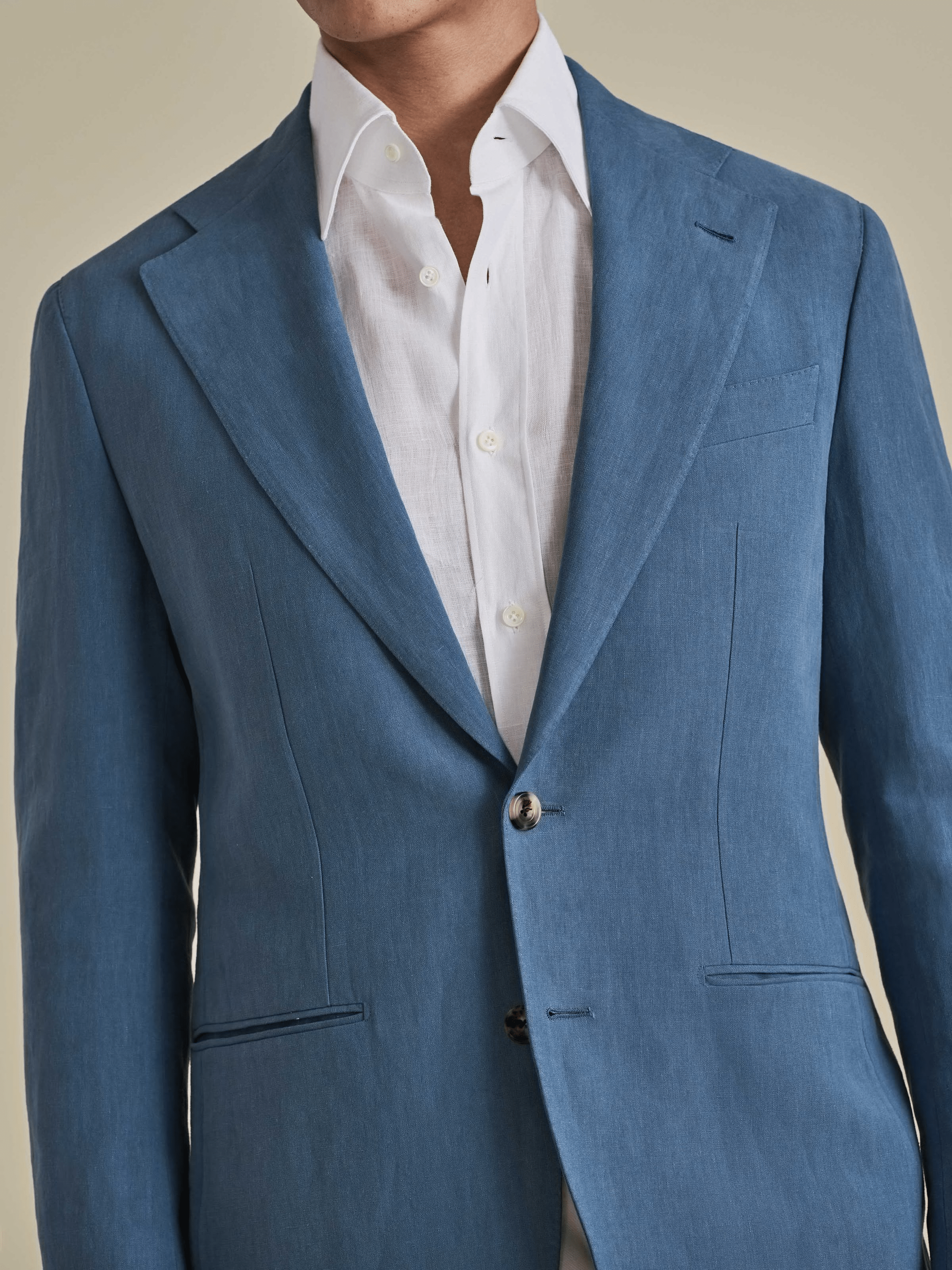 ceehuteey Men's Linen Single Breasted Casual Fashion Jacket