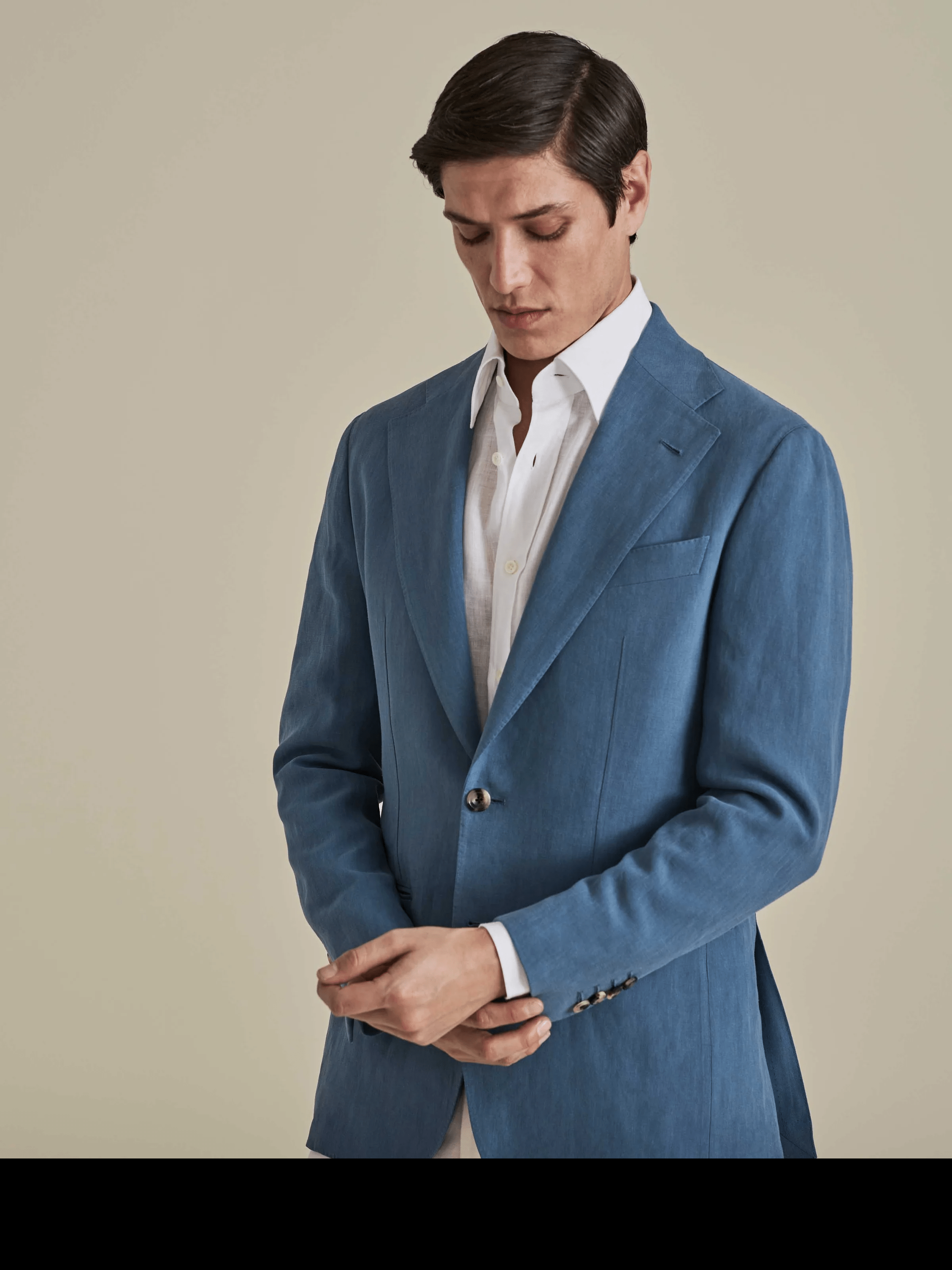ceehuteey Men's Linen Single Breasted Casual Fashion Jacket