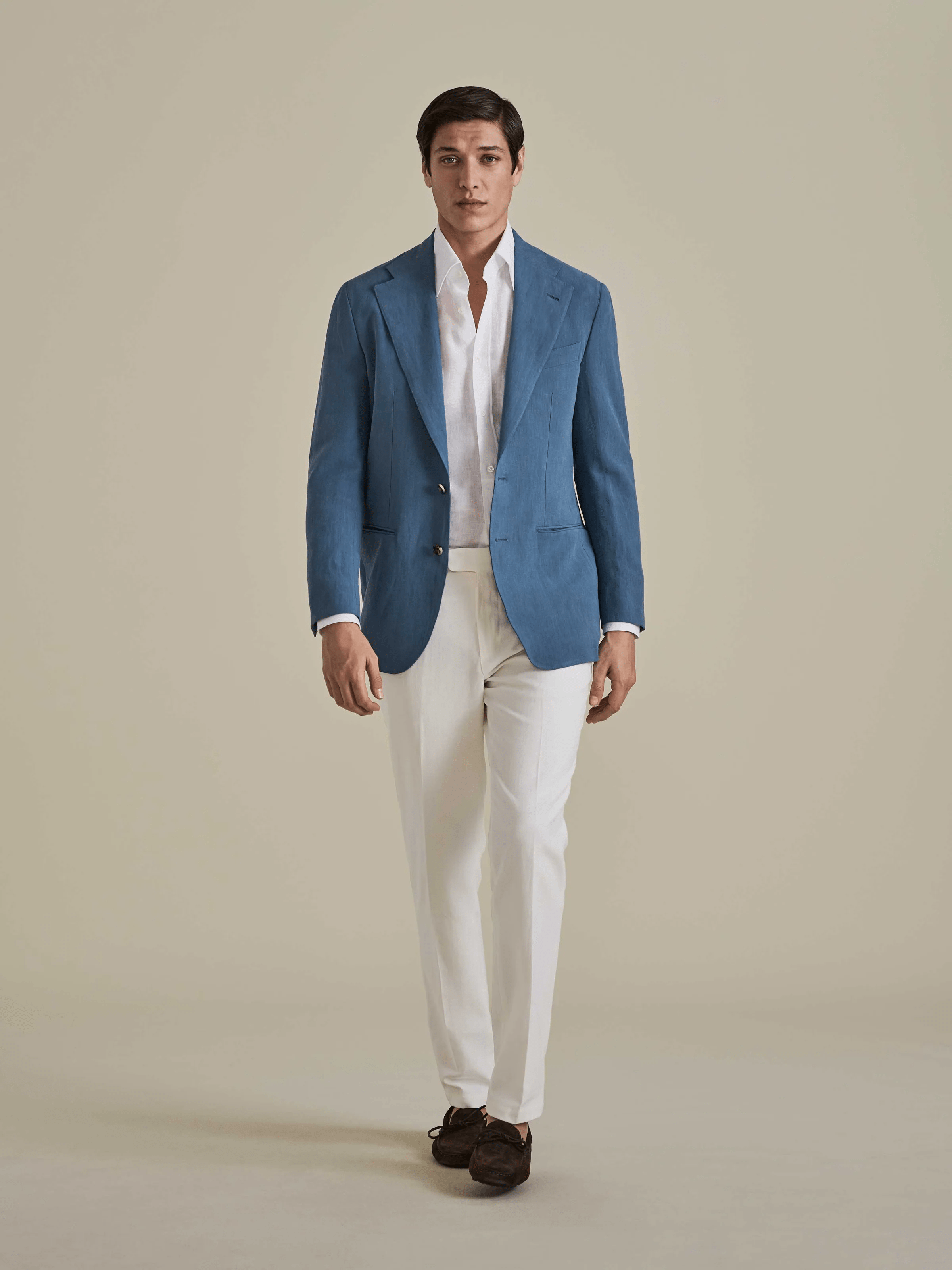 ceehuteey Men's Linen Single Breasted Casual Fashion Jacket