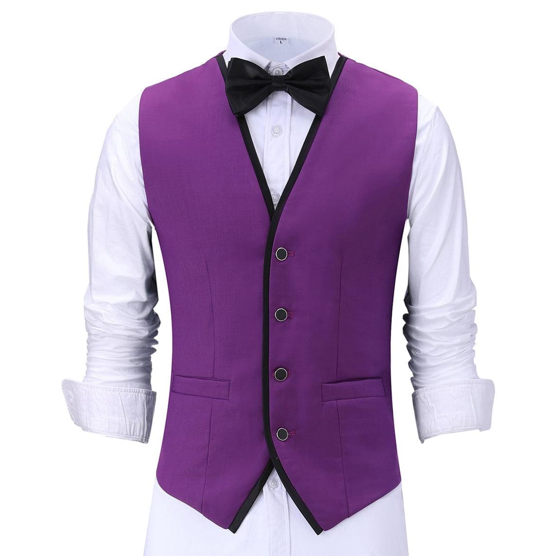 ceehuteey Men's Slim Fit 3 Piece Suit One Button Business Wedding (Blazer+vest+Pants)