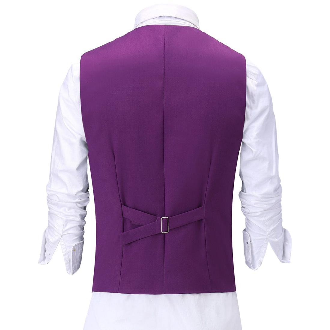 ceehuteey Men's Slim Fit 3 Piece Suit One Button Business Wedding (Blazer+vest+Pants)