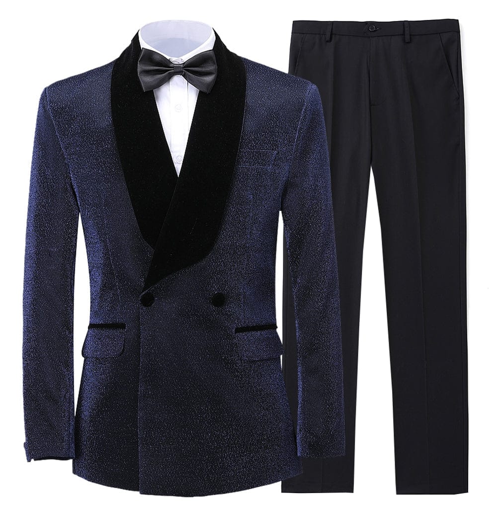 ceehuteey Men's Suit 2 Piece Slim Fit  Formal Wedding Floral Suit Blazer & Pants
