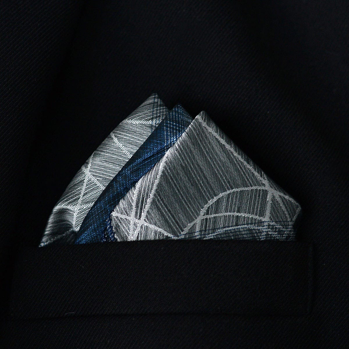 ceehuteey Men's suit classic decorative pattern elegant scarf square