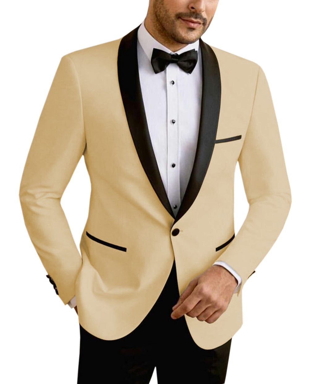 ceehuteey Men's Suit Jacket Slim Fit One Button Shawl Lapel Tuxedo Wedding Groomsmen Blazer