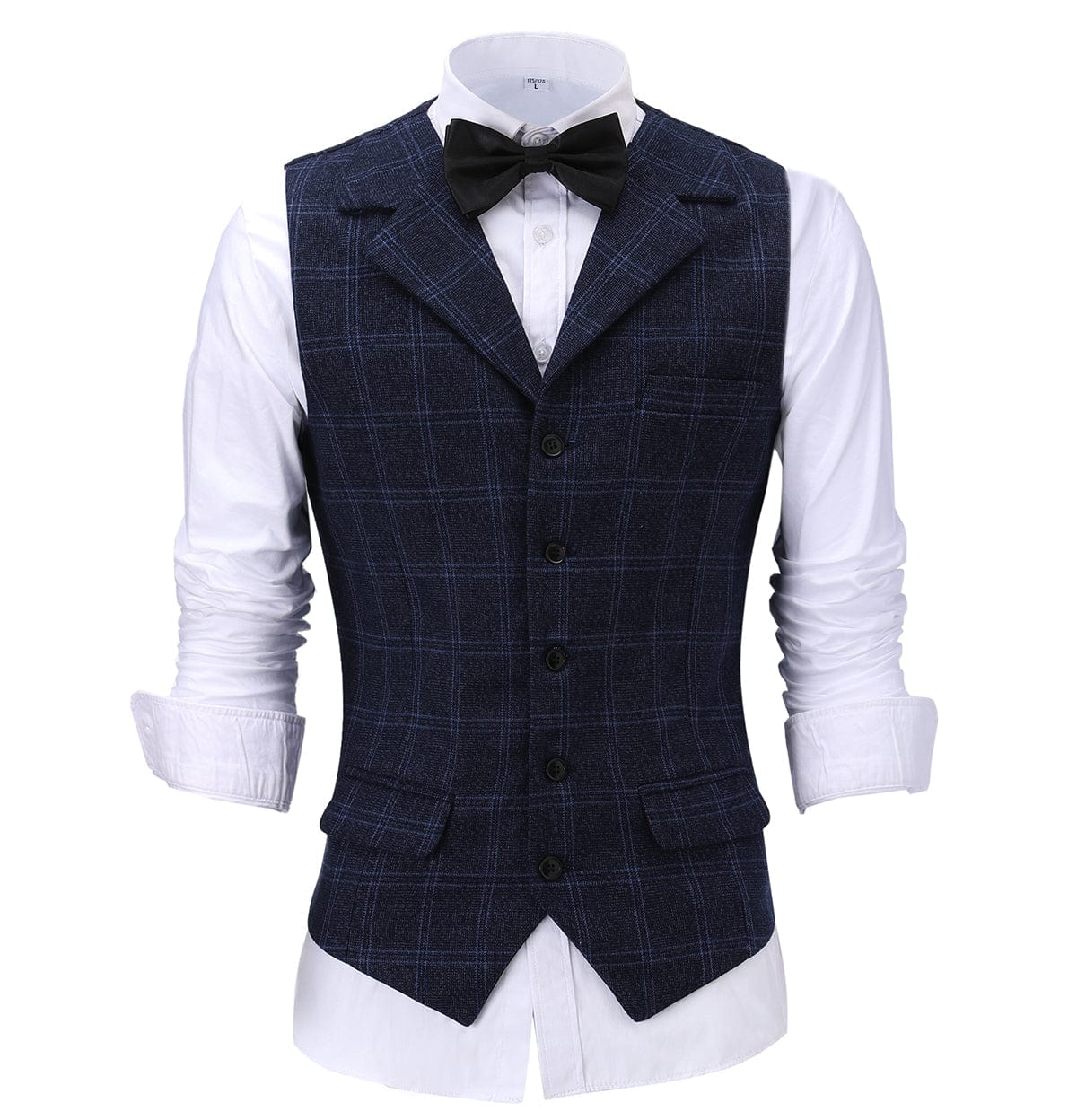 ceehuteey Men's Suit Vests Fashion Notch Lapel Waistcoat