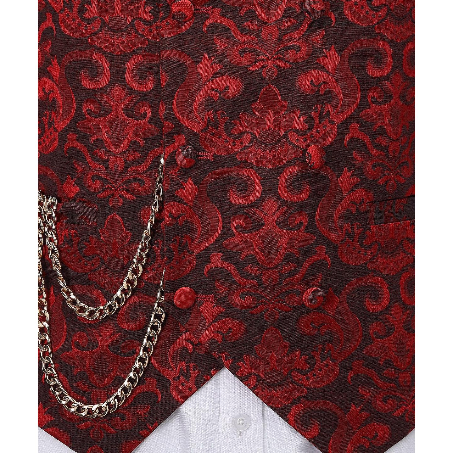 ceehuteey Men's U-Neck Sleeveless Slim Fit Jacket Casual Suit Waistcoat