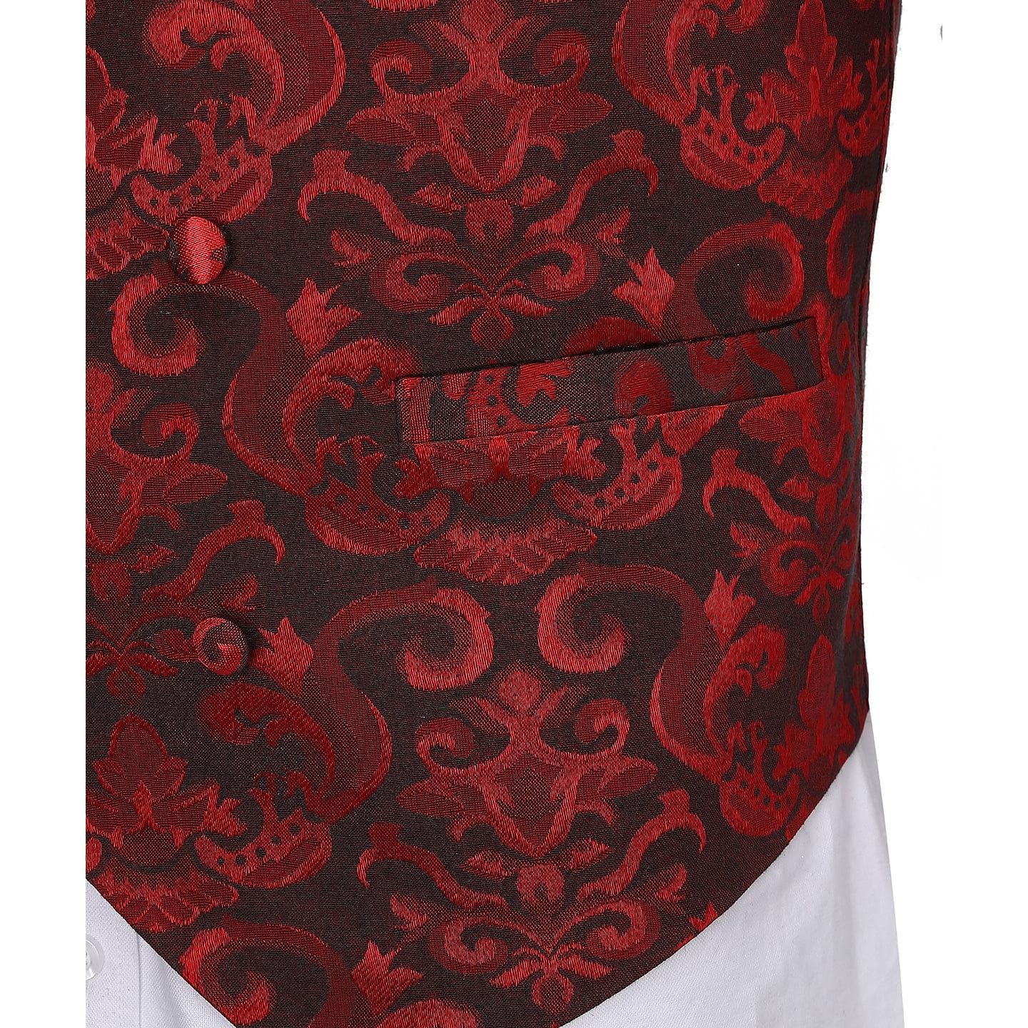 ceehuteey Men's U-Neck Sleeveless Slim Fit Jacket Casual Suit Waistcoat