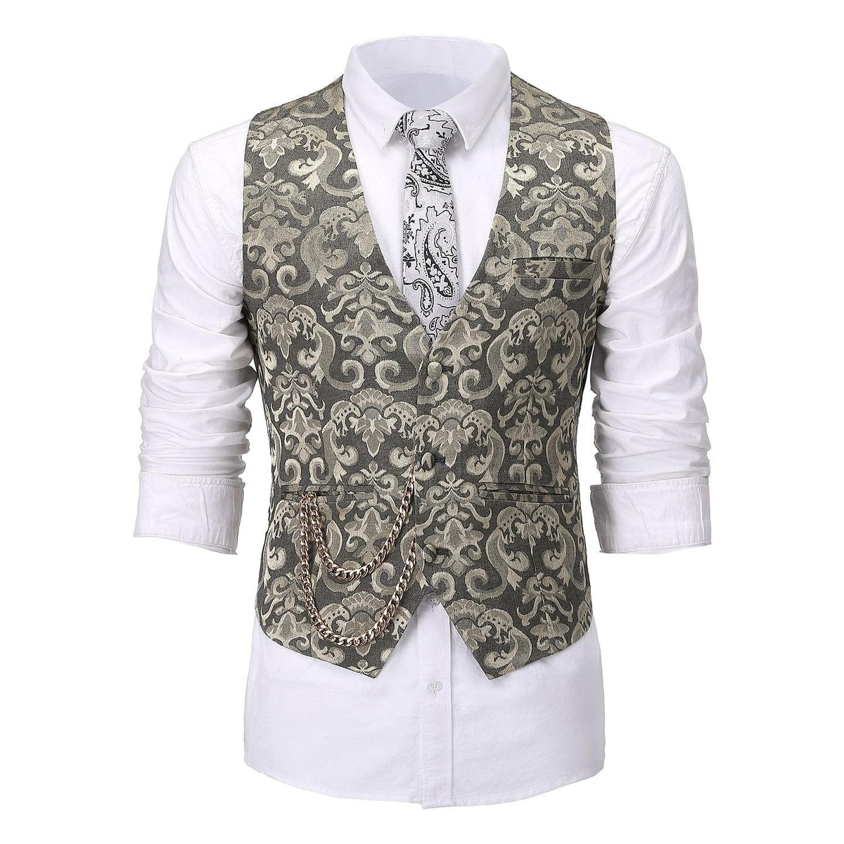Men's V-Neck Sleeveless Slim Fit Jacket Casual Suit Vests Men's V-Neck Sleeveless Slim Fit Jacket Casual Suit Vests