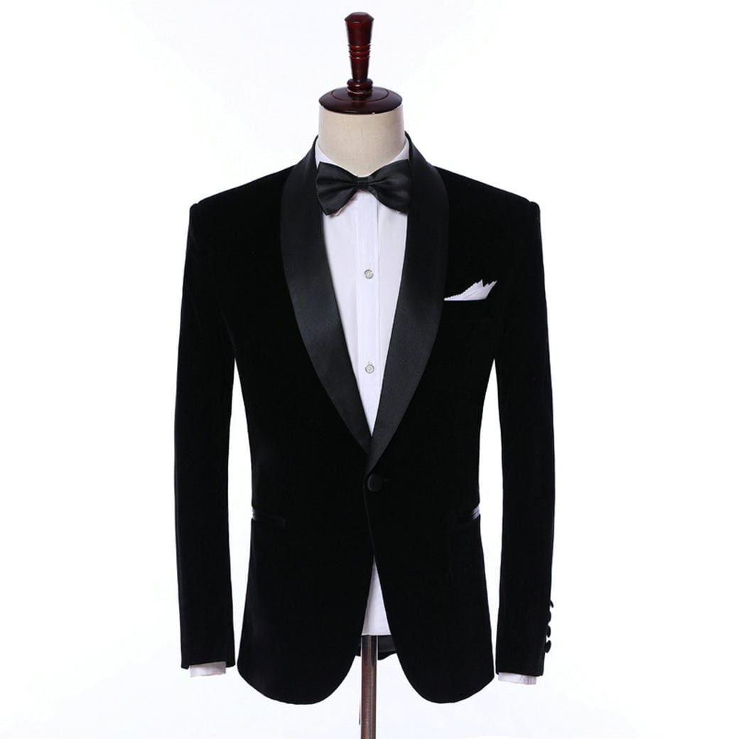 ceehuteey Mens 2 Piece Formal Skinny Tuxedo Suit Set Shawl Lapel