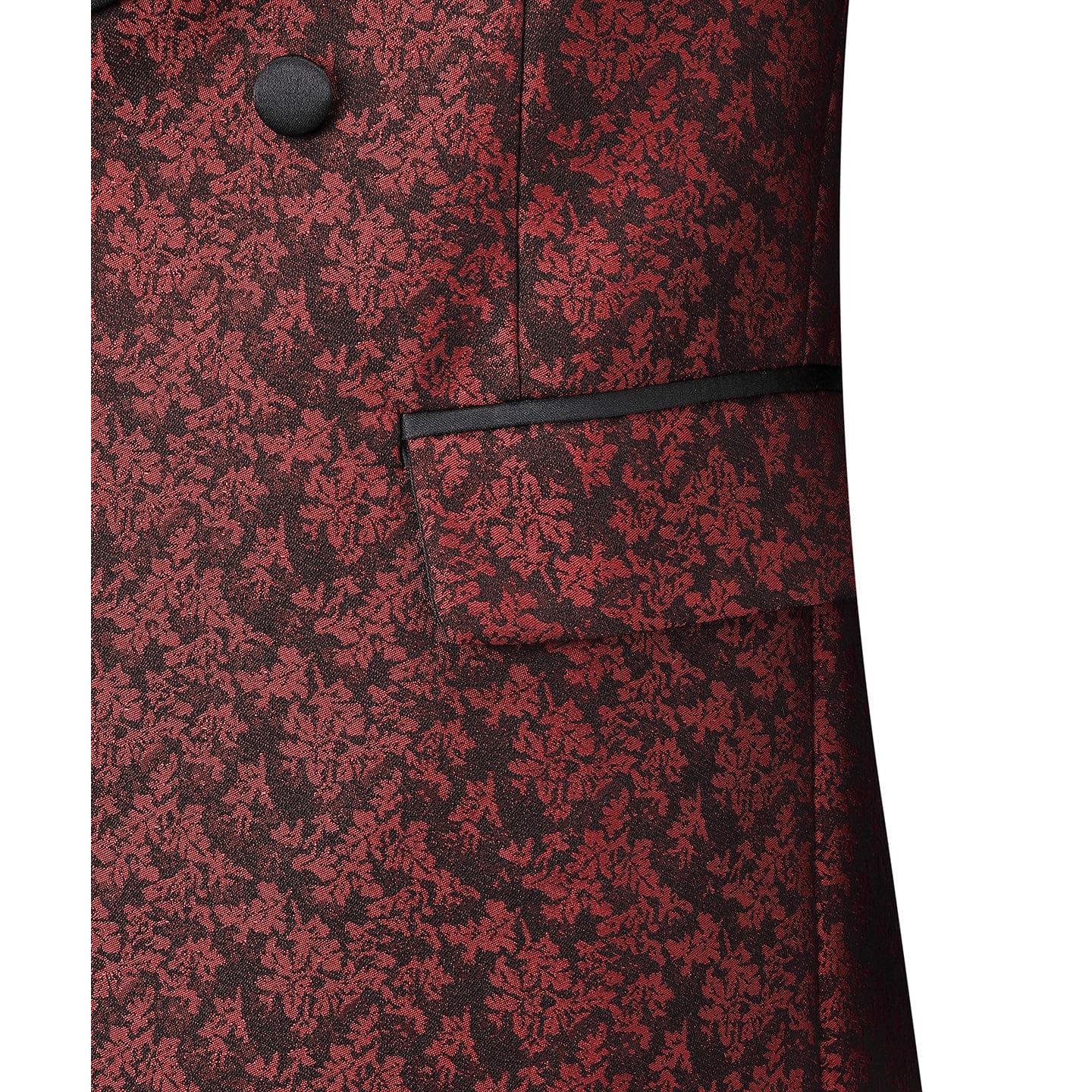 ceehuteey Mens Suit 3 Pieces Formal Business Shawl Lapel Plaid Tuxedos Jacket for Wedding Groom(Blazer+Vest+Pants)