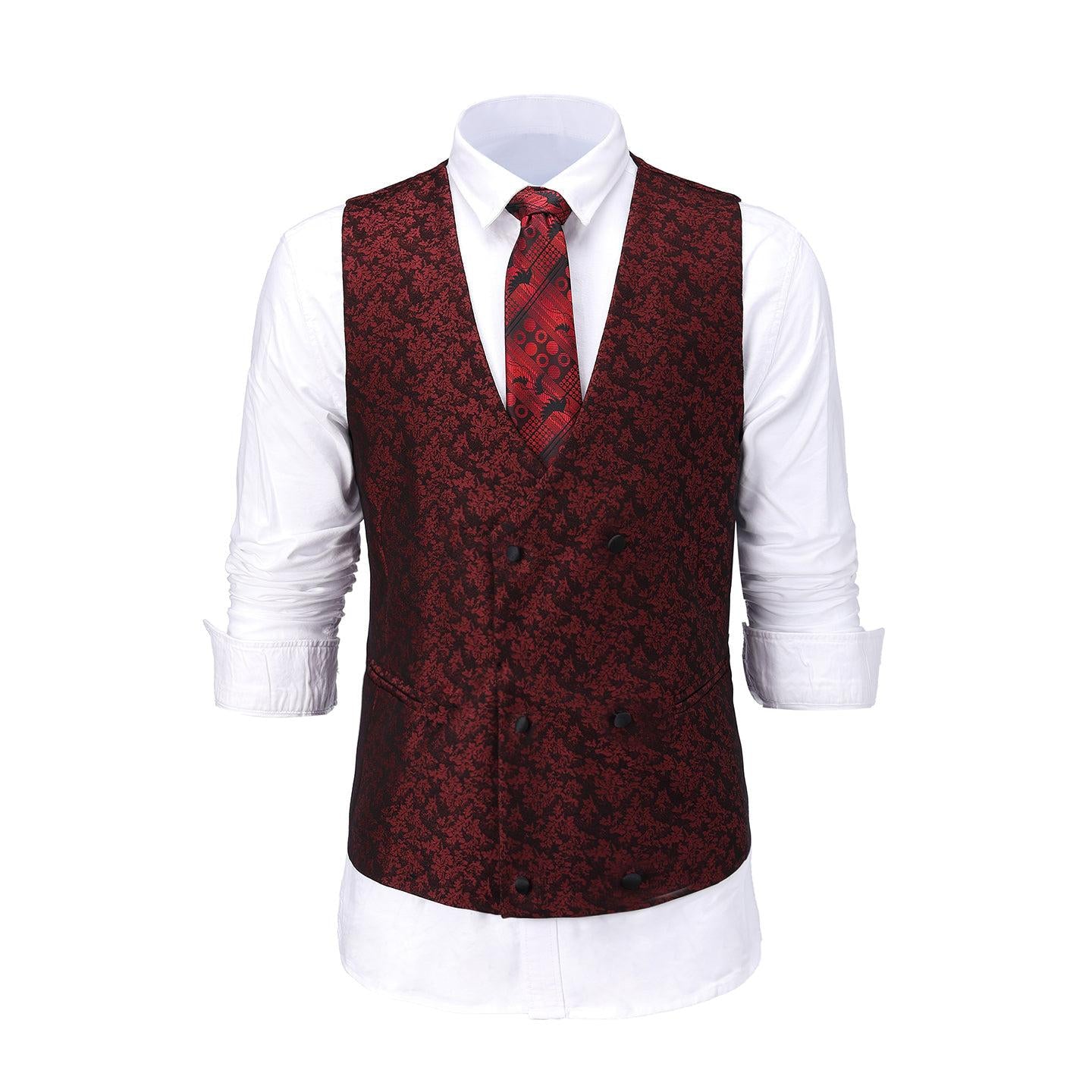 ceehuteey Mens Suit 3 Pieces Formal Business Shawl Lapel Plaid Tuxedos Jacket for Wedding Groom(Blazer+Vest+Pants)