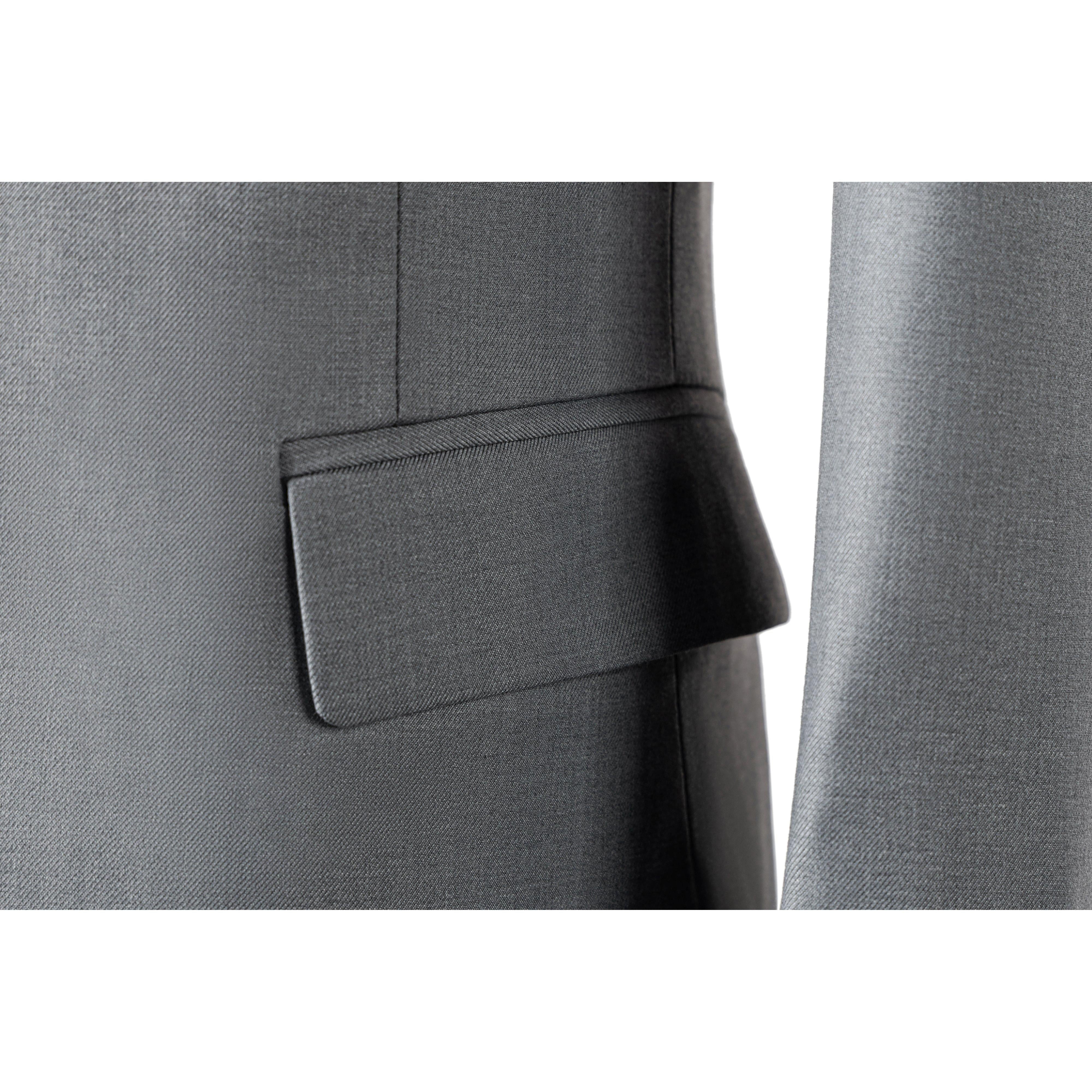 ceehuteey Mens Suit 3-Pieces Notch Lapel Fashion Formal Solid Blazer Suit (Blazer+vest+Pants)