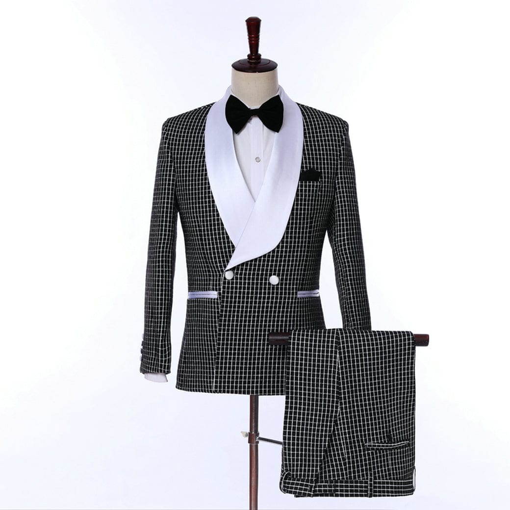 ceehuteey Mens Suits Slim Fit, 2 Piece Suits for Wedding Business Party