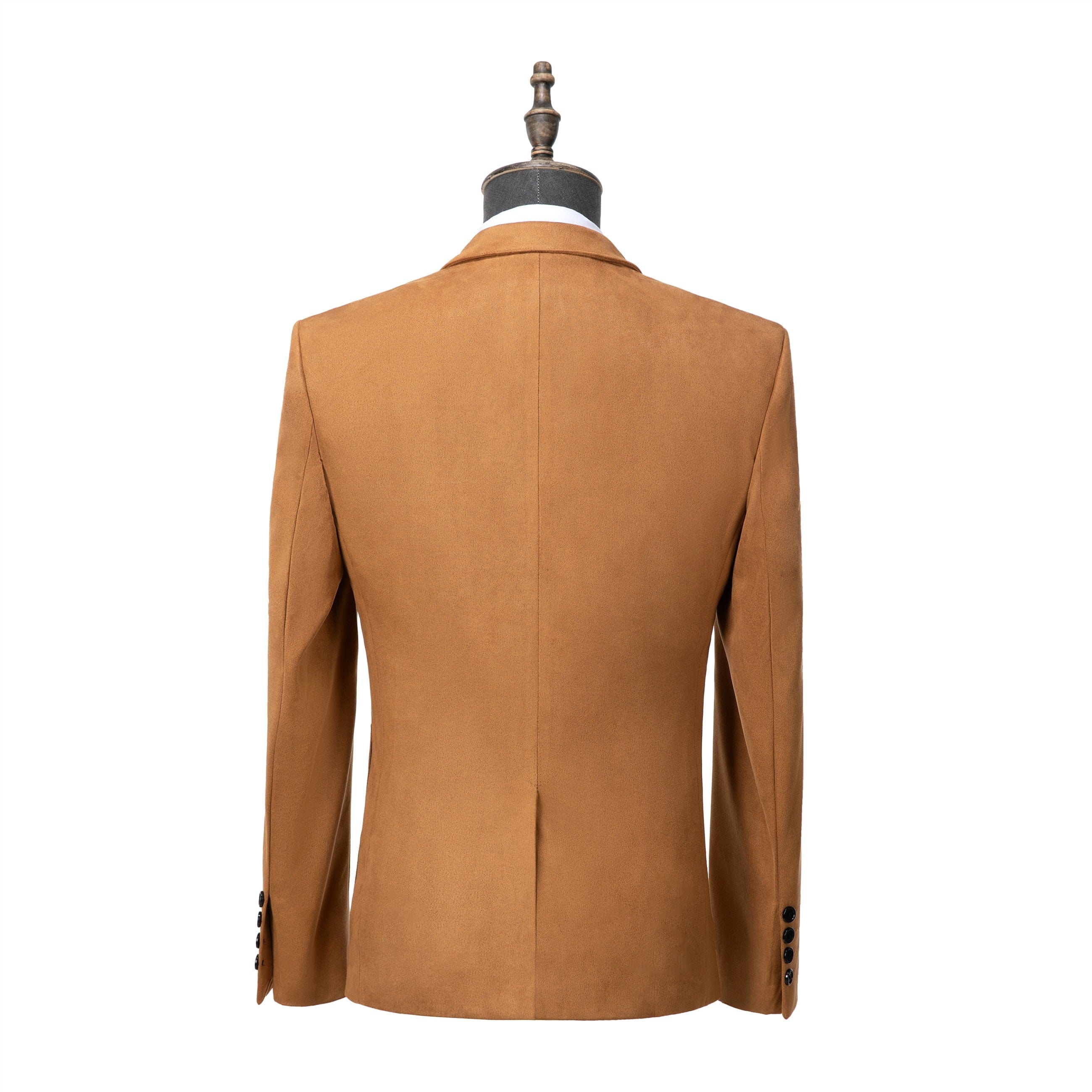 ceehuteey Suede Men's Fashion Notch Lapel Blazer Denim Jacket