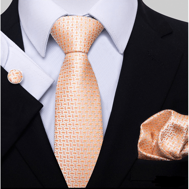 ceehuteey Tie With Jacquard-Woven Pattern