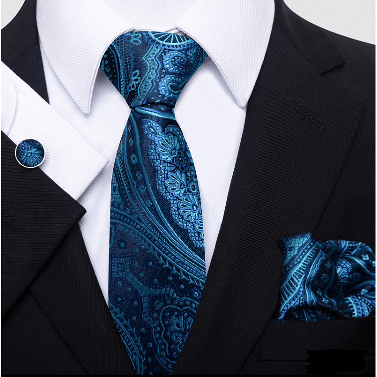 ceehuteey Tie With Jacquard-Woven Pattern