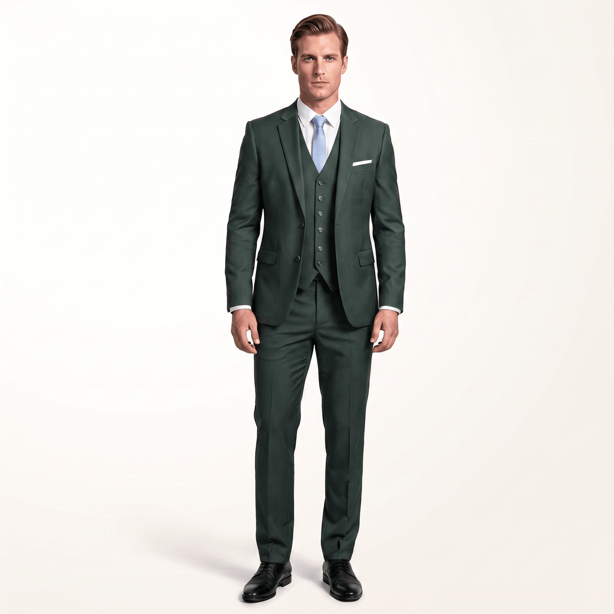 Ceehuteey Men's Suit 3 Piece Casual Jacket For Wedding (Blazer+Vest+Pants)
