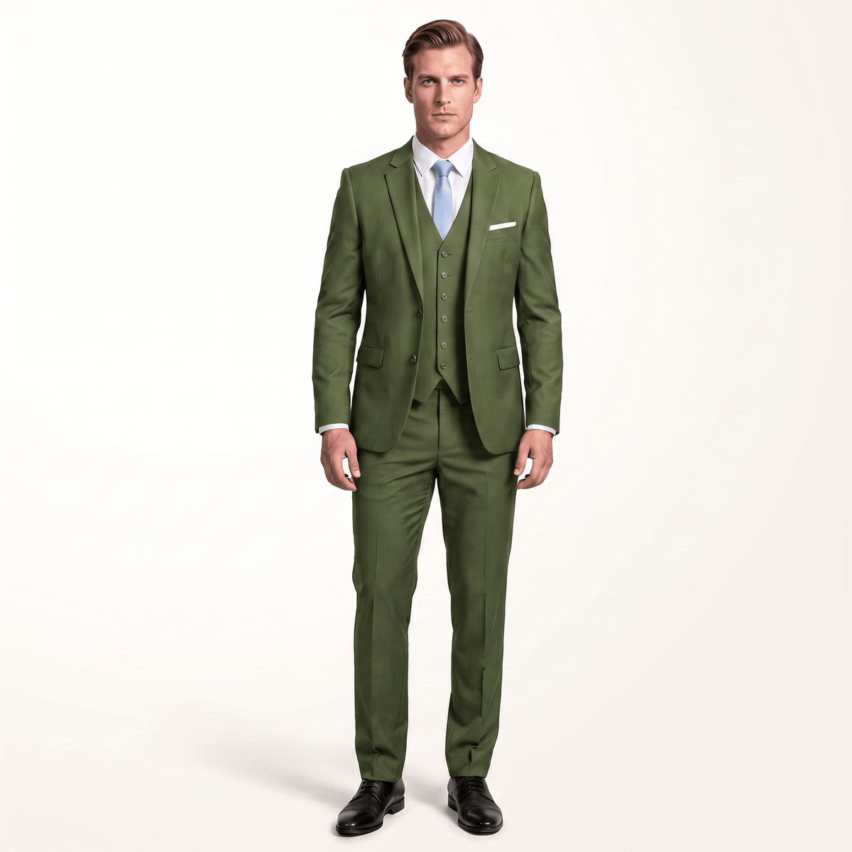 Ceehuteey Men's Suit 3 Piece Casual Jacket For Wedding (Blazer+Vest+Pants)