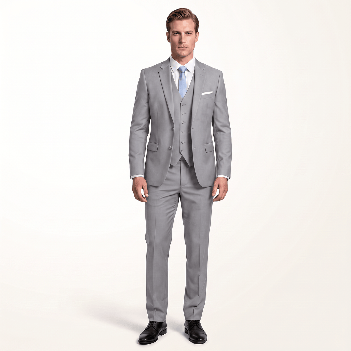 Ceehuteey Men's Suit 3 Piece Casual Jacket For Wedding (Blazer+Vest+Pants)