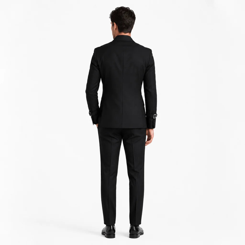 Ceehuteey Men's Suits 2 Pieces Notch Lapel Tuxedo For Wedding (Blazer + Pants)